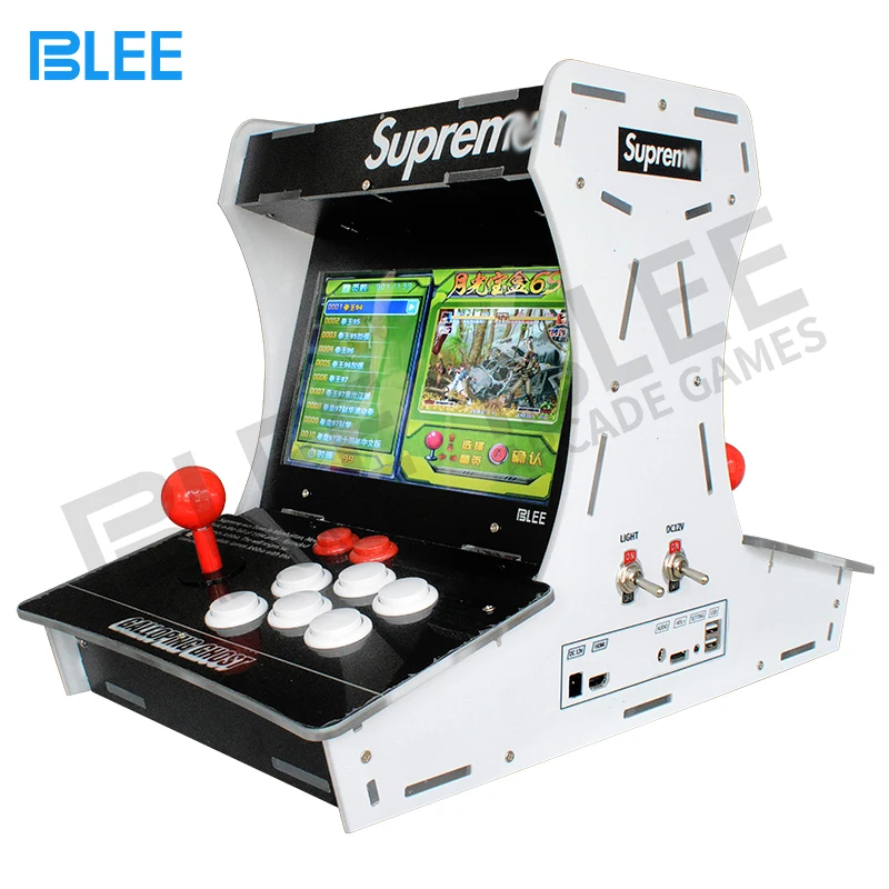 2 プレーヤー 10 インチ液晶画面ミニ bartop Supre ギャロッピングゴーストアーケードゲーム機ボックス 6S 1388 ゲーム 1 で  VGA HDMI 出力