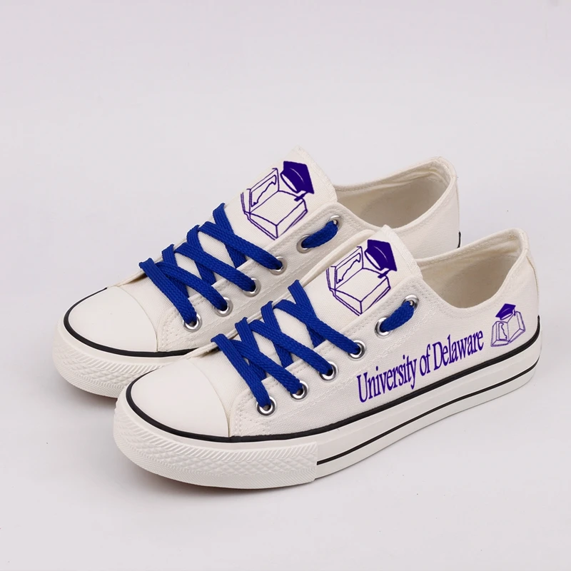 

E-LOV Printed American Logo Canvas Shoes Lace-up Casual Platform Shoes Graffiti Customized Espadrille Zapatos Mujer