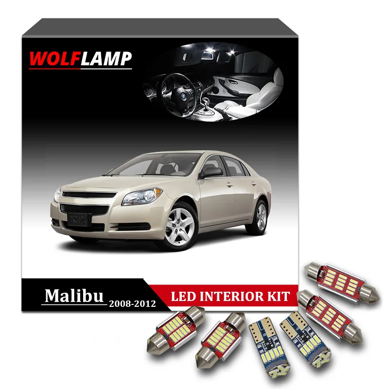 Wolflamp 9 шт. Синяя светодиодная интерьерная с Canbus автомобильный светильник s для 2008