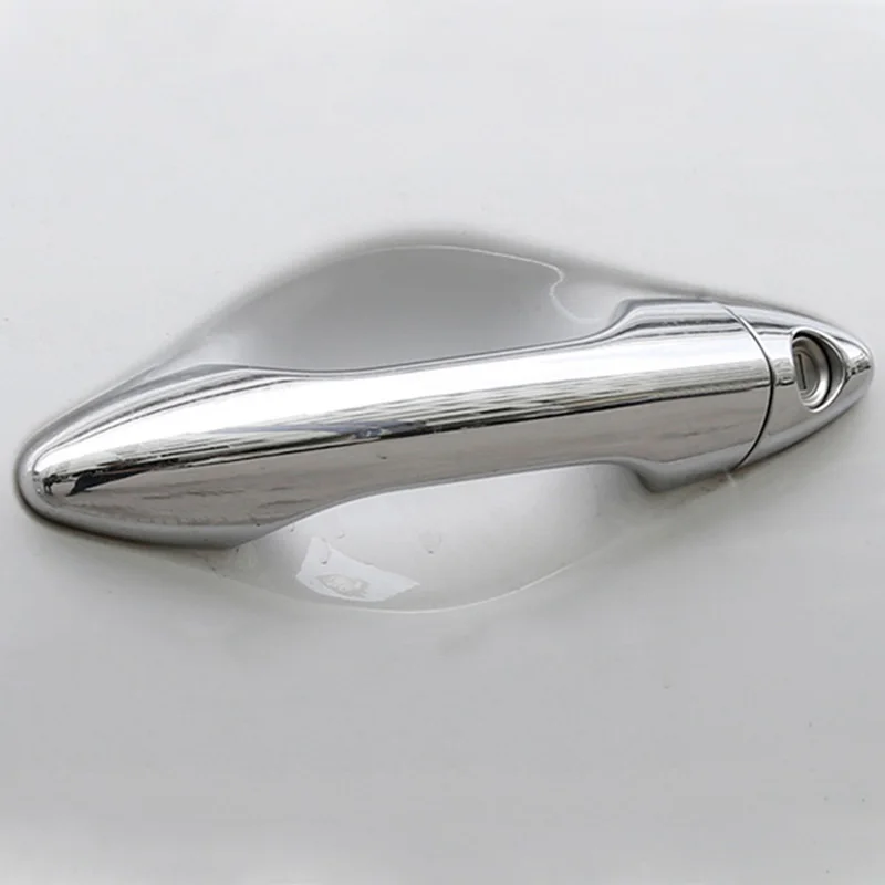 

FIT FOR 2010 2011 2012 2013 2014 HYUNDAI TUCSON IX35 CHROME SIDE DOOR HANDLE BAR COVER CATCH TRIM MOLDING CAP ACCESSORIES