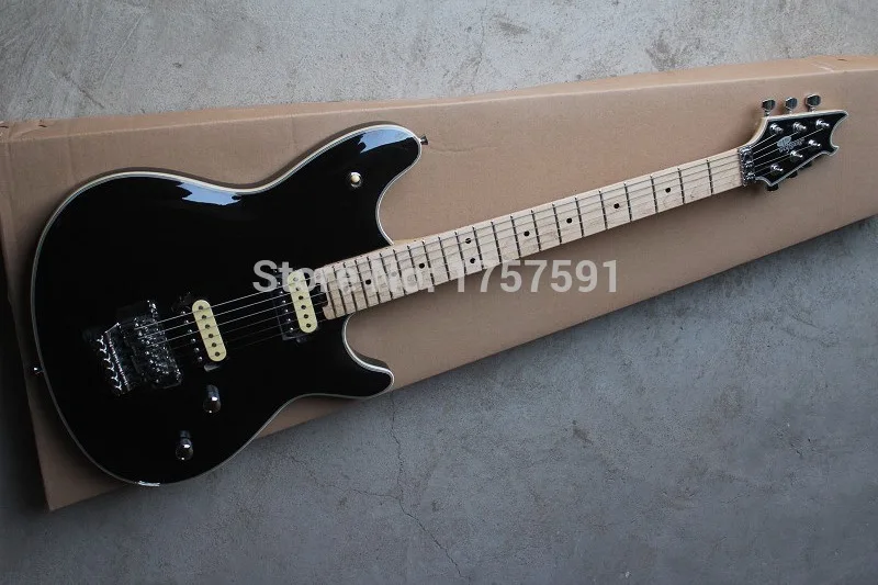 

Free shipping Hot Selling Custom Shop Wholesale black EVH Wolfgang stealth style model electric guitar