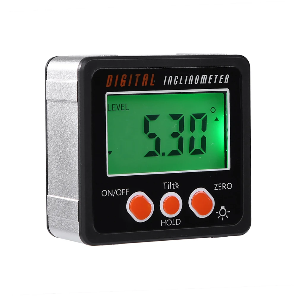

Digital Inclinometer Precision Digital Protractor Inclinometer Water Proof Level Box Digital Angle Finder Bevel Box