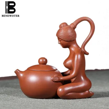 

110cc Authentic Yixing Purple Clay Beauty Xishi Teapot Famous All Handmade Art Zisha Pot for Tea Ceremony Crafts Tea Pet Gifts