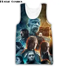 PLstar Cosmos бренд лето мода стиль Топы на бретелях Игра престолов печать 3D жилет мужские и женские повседневные топы без рукавов QY-03