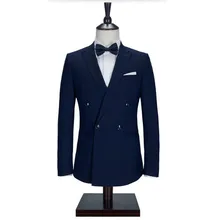 Navy Blue men suits jacket stylish Handmade groom Wedding tuxedos jacket Custom Made formal Suit Jacket