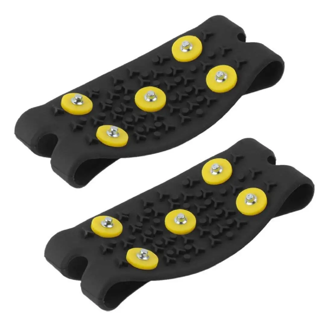 

Hot Snow Ice Climbing Anti Slip Spikes Grips Crampon Cleats 5-Stud Shoes Cover
