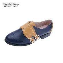 Женские оксфорды из натуральной кожи на плоской подошве ручной работы, без шнуровки, с двойной пряжкой, лоферы на плоской подошве для женщин, большой размер 47, женские броги