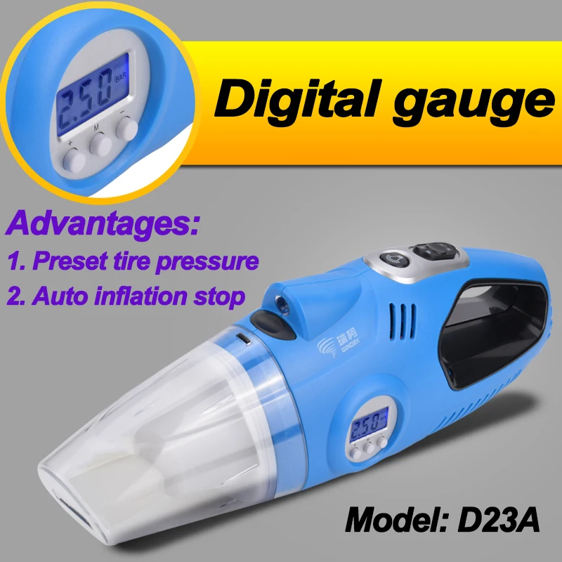 12v auto vacuum cleaner air compressor