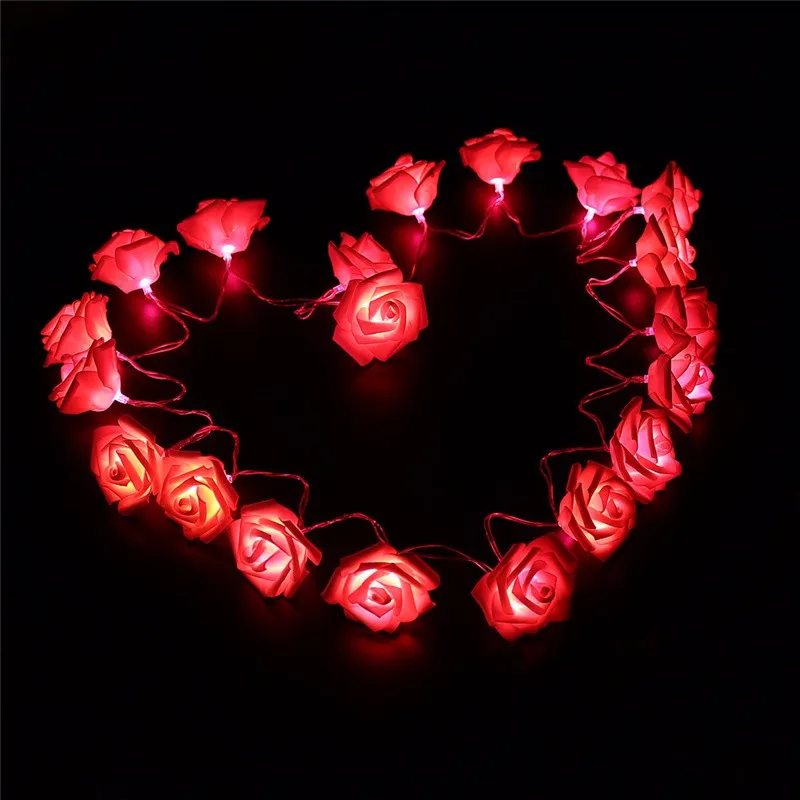 20 LED Novelty Rose Flower Fairy Strin (4)