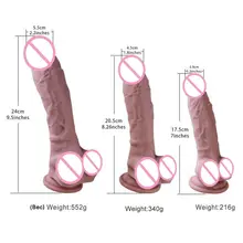 Faloimitator Odorless Silicone Dildo Flexible Penis with Suction Cup Adult toys for women flesh color
