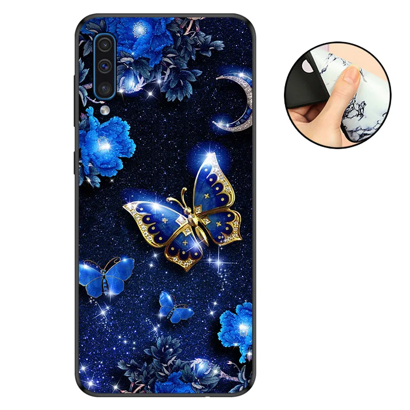CROWNPRO FOR Funda Samsung A50 Case Matte TPU sFOR Samsung A50 Cover Silicone FOR Coque Samsung Galaxy A50 SM-A505F Phone Case