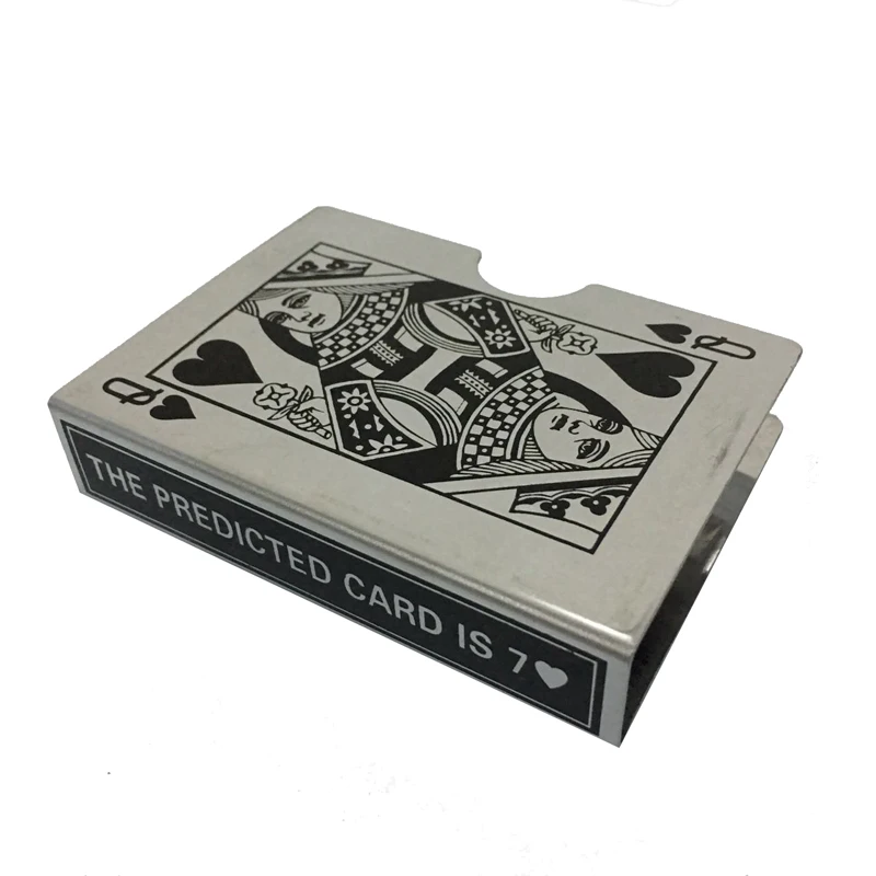 

free shipping magic tricks Steel Bicycle Card Protector(Silver)
