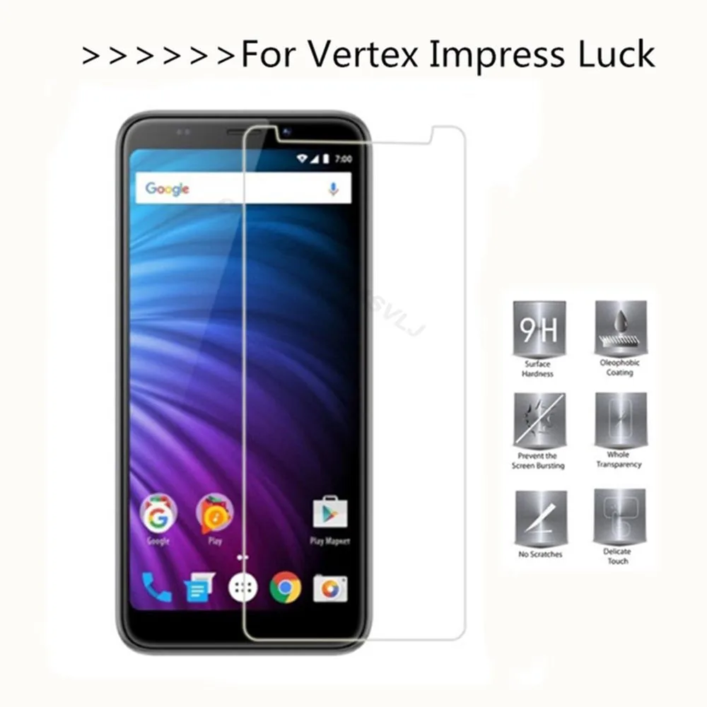 Закаленное стекло для Vertex 4 3 5 7 0 дюймов защитная пленка телефона Impress Eagle Lion luck 3G