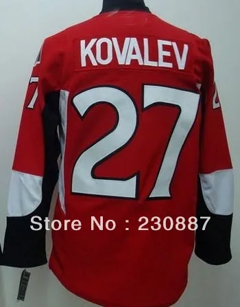 Free Shipping Wholesale Ice Hockey Jersey #27 Alexei Kovalev Embroidery logos size 48-56 mix order | Спорт и развлечения