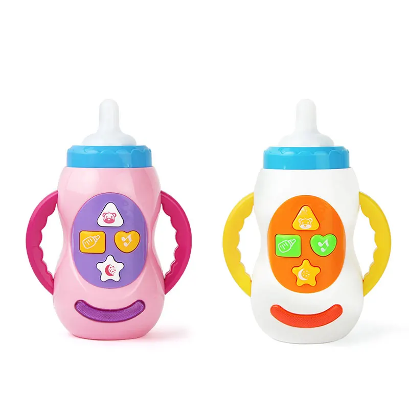 

Milk Bottle Baby Phone LED Flashing Simulation Baby Bottle With Sound and Light Child Musical Feeding Bottle Educational Toy Kid