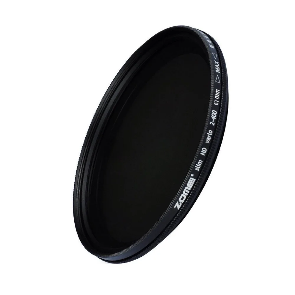 

ZOMEI 49/52/55/58/62/67/72/77/82mm Optical Glass Ultra Slim ND2-400 Fader Adjustable Variable Neutral Density ND filter