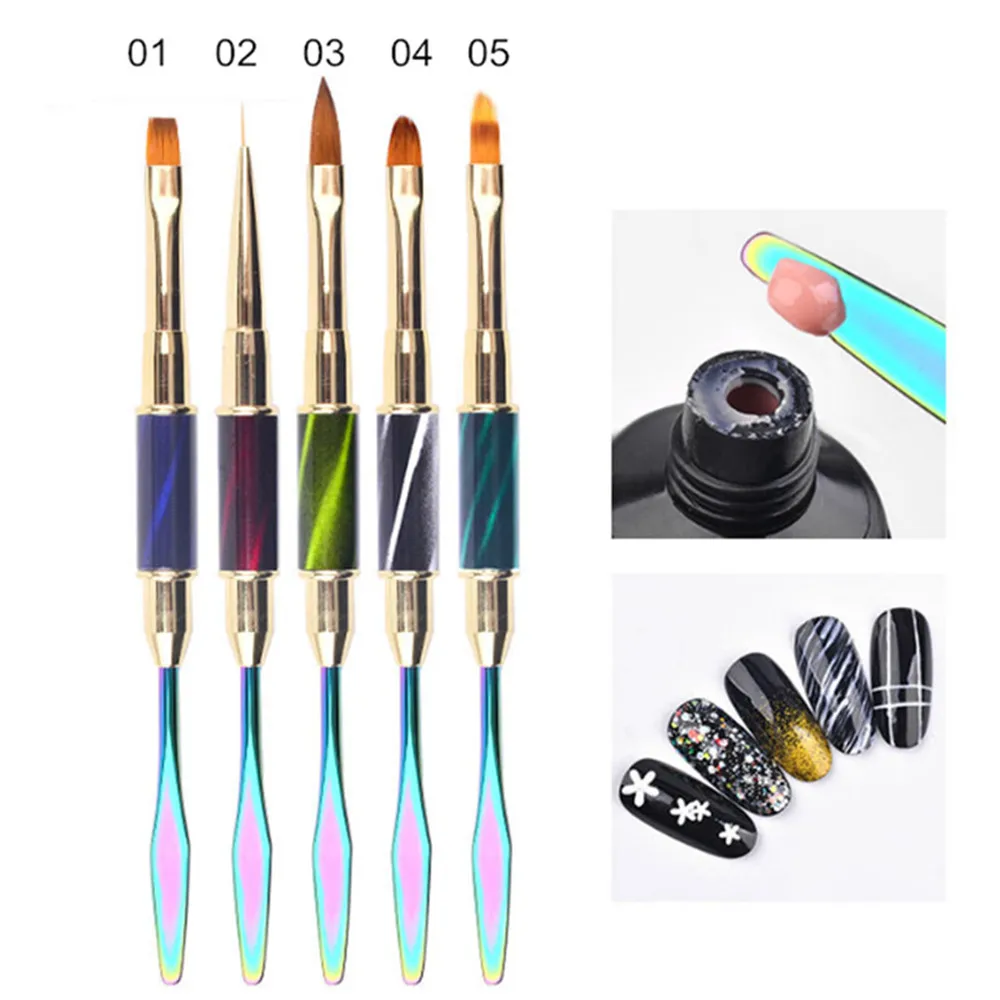 

Makartt UV PolyGel Nail Brush Shape Tool Nail Enhancement Poly Gel Tool Multi Purpose Brush R0198