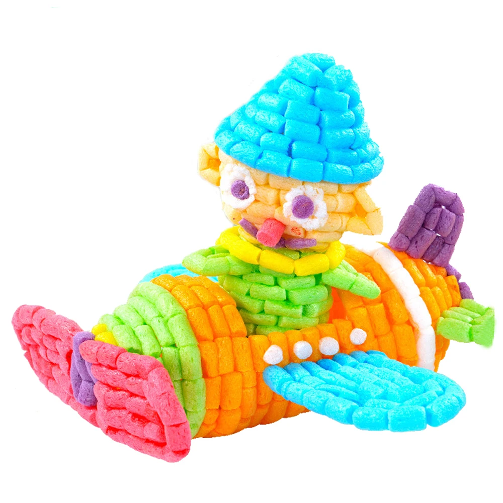 Best  300pcs Building Blocks Magic Corn Plasticine Toys for Children Kernels Kindergarten Handmade DIY Cr