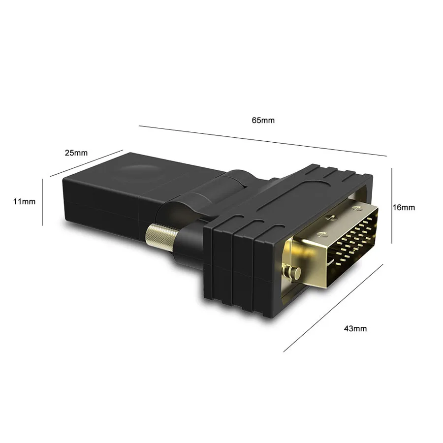 HDMI/DVI 24 + 1 кабель 90 180 градусов для 1080P ТВ проектор позолоченный DVI D мужчина к HDMI