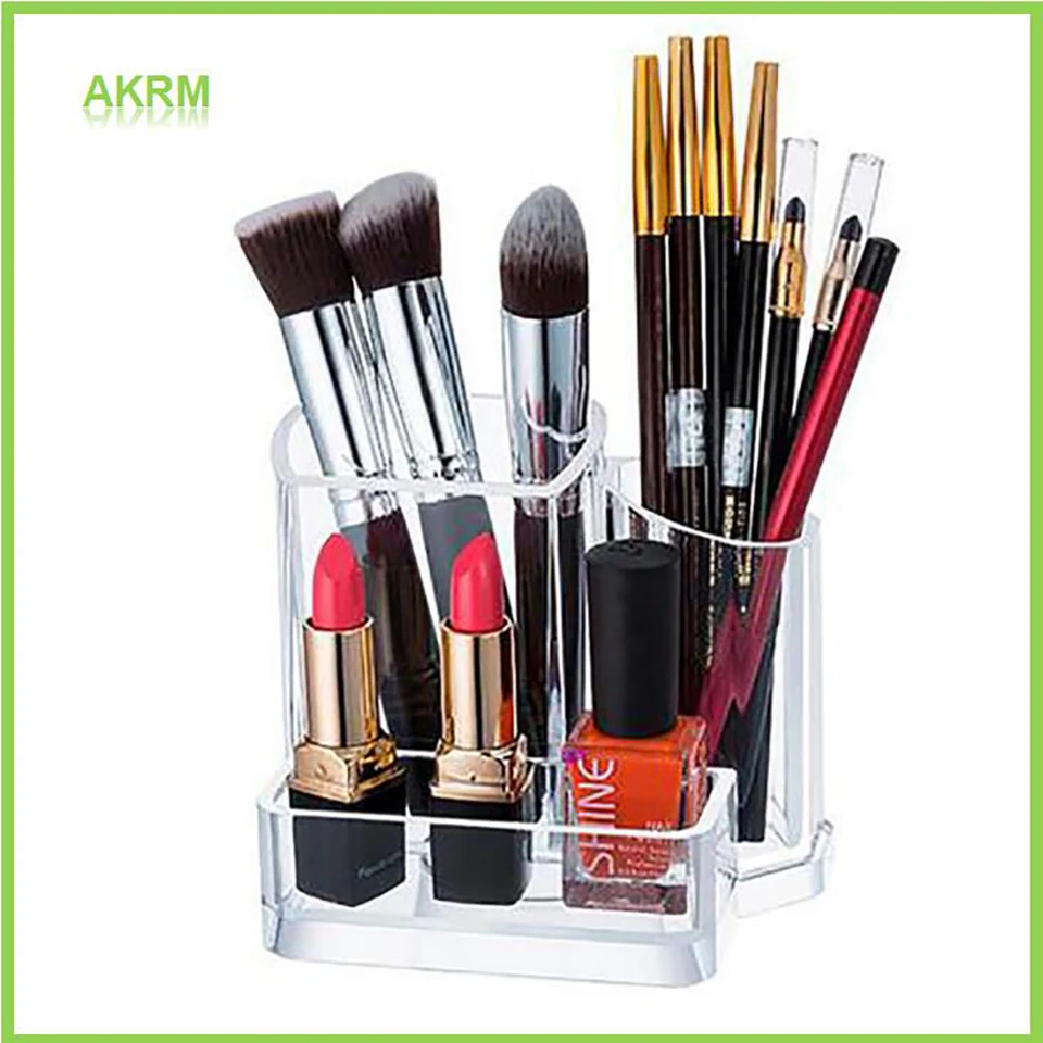 Clear Acrylic Makeup Organizer Makeup Brushes Cosmetic Brush Holder 3