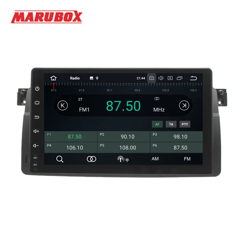 Best MARUBOX Head Unit 1 Din 4GB RAM For BMW E46 Android 8 X3 E3/Z 9" IPS Screen GPS Navi Stereo Radio Car Multimedia Player 9A902PX5 1
