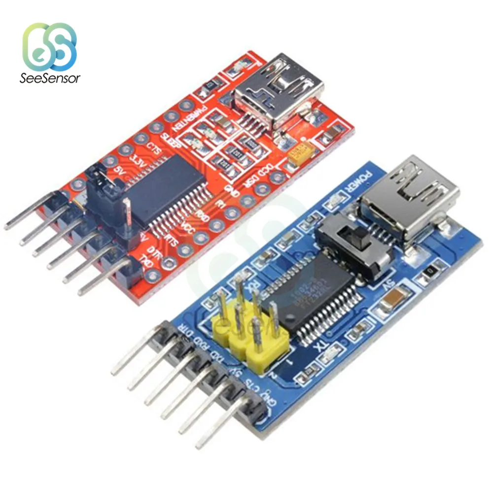 

FTDI FT232RL USB to TTL Serial IC Adapter Converter Module Board Basic Breakout Board for Arduino Mini Port Transceiver