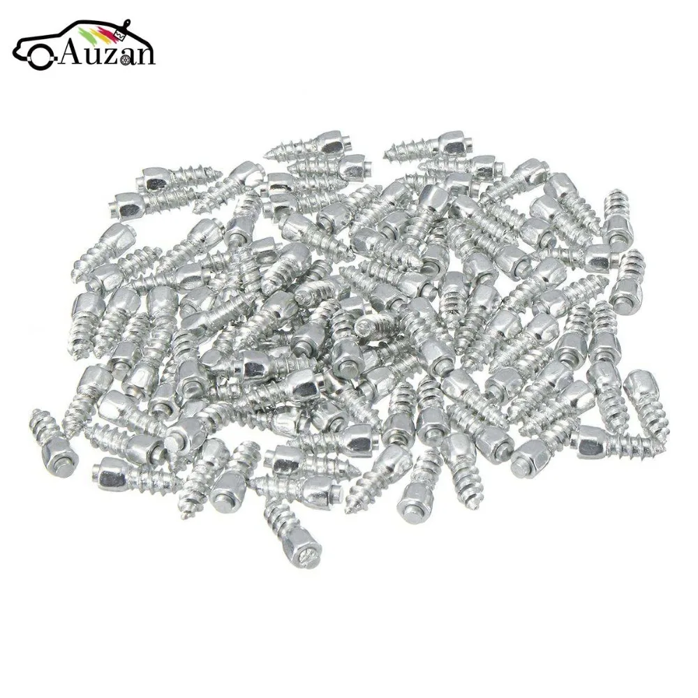 

100pcs 12mm Universal Car Wheel Tyre Snow Spikes Studs Tires Anti-Slip Screw Stud Trim for Auto SUV ATV Truck Motorcycle