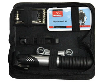 

10pcs/lot Bicycle Tyre Repair Tool Sets Multifunctional Tool Set Kit with Mini Portable Pump 43*24.5*51cm Material:Diff