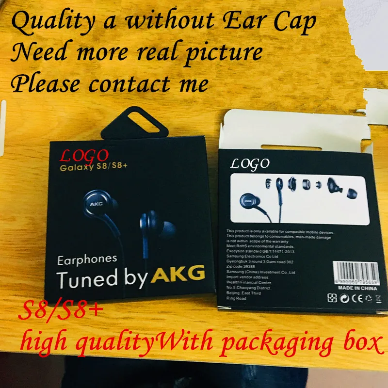 

10pcs/lot quality 3.5mm S8 Headphone In-Ear Earphones Headset With Remote Mic EO-IG955 s8+ s9 s7 with retail