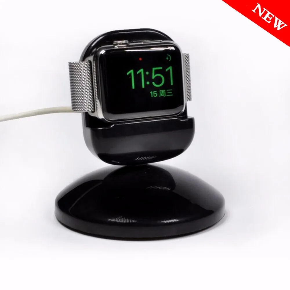 

CRESTED watch accessories For Apple Watch 5/4/3/2/1 iwatch 44/42/40/38mm Charger Station stand Night Bedside clock unique design