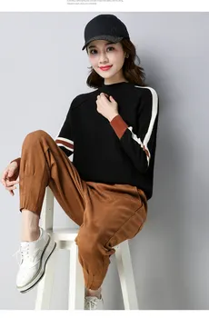 

Korean Style Fashion Knitted Sweater Women Long Sleeve Half Turtleneck Casual Soft Jumper Thick Warm Knit Sweater Pullovers