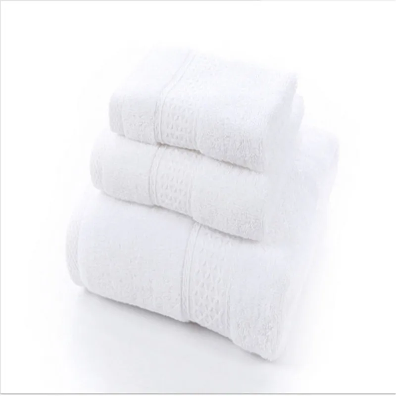Buy Pure color 100 cotton Towel set (bathtowel + washtowel + handtowel) Brand