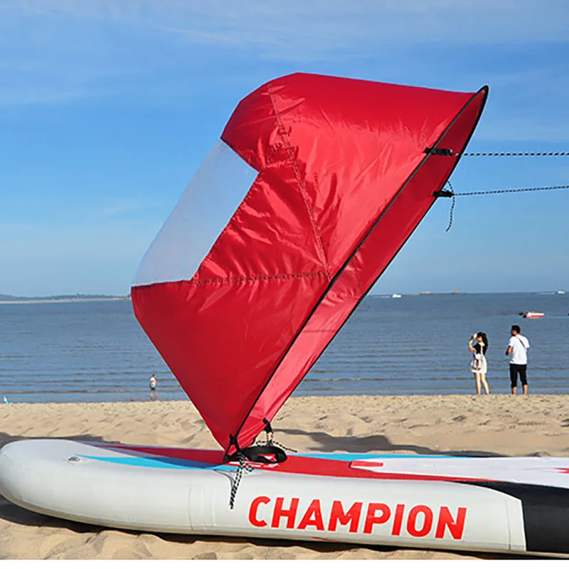

Foldable Kayak Boat Wind Sail Sup Paddle Board Sailing Canoe stroke PADDLE Rowing Boats Wind Clear Window dropship