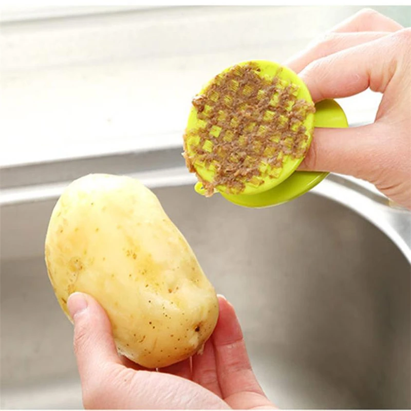 2018 New Multifunction Kitchen Vegetable Brush Potato Scrubber Easy Cleaning Tool safe easy to clean hot sale C0202             4