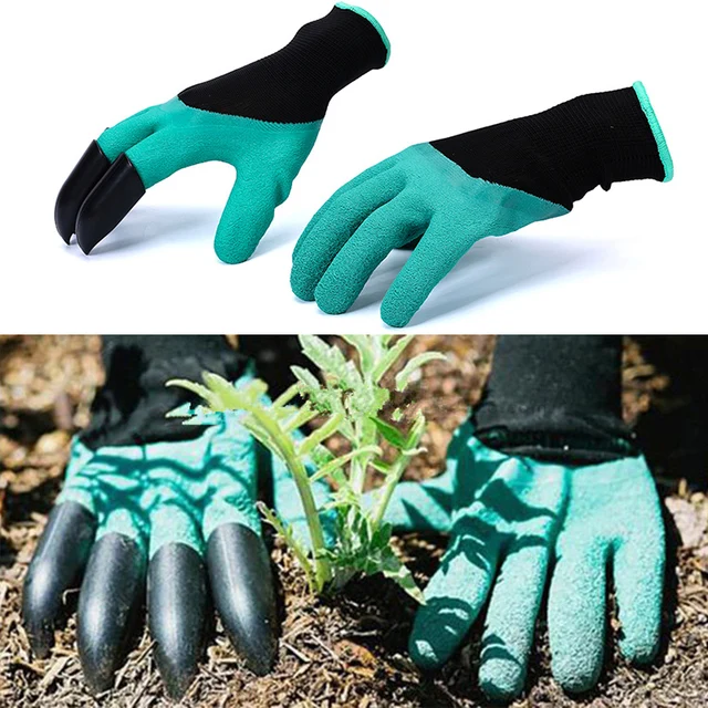 Rubber+Polyester Safety Work Gloves Builders Grip Gardening Dig