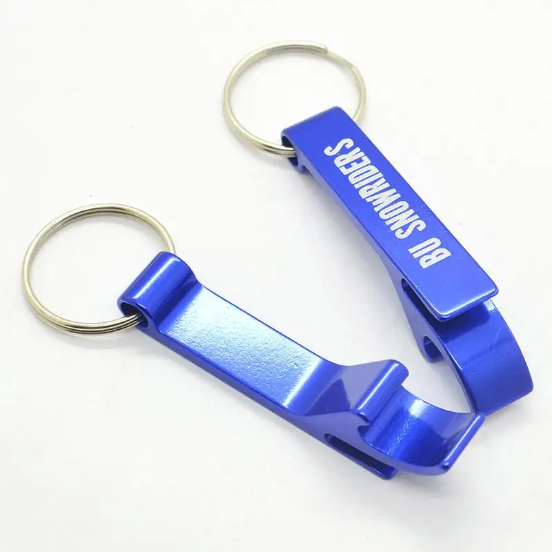 Custom Engraved Metal Keychain Beer Bottle Opener Key Holder
