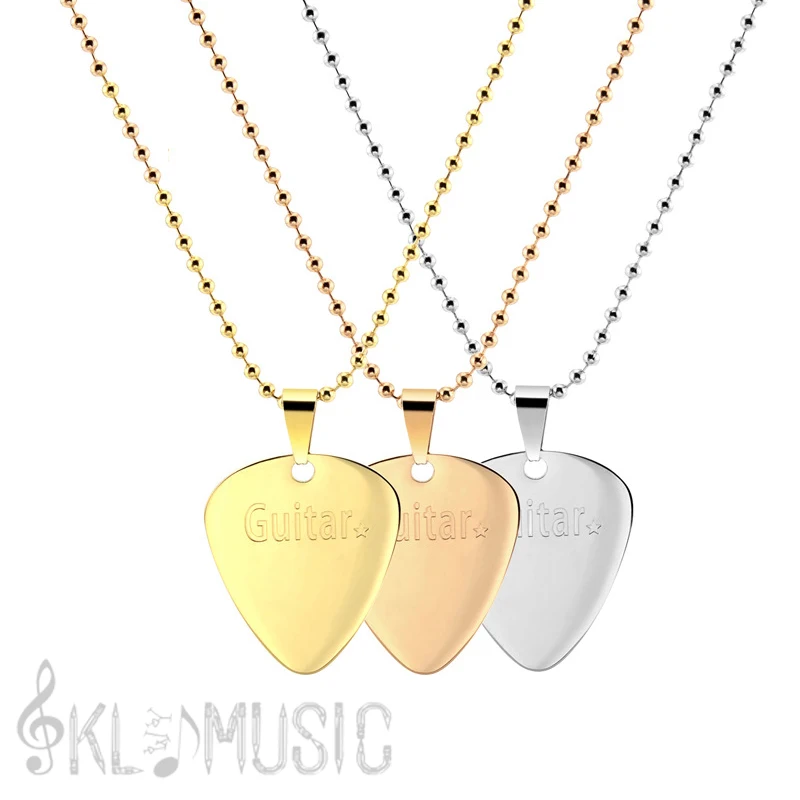 

Music Guitar Pick Pendant for Feminine Character Necklace Jewelry Decoration