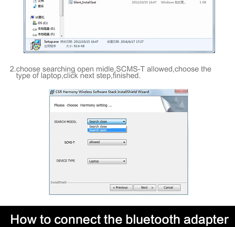 Suntrsi беспроводной Bluetooth для ПК или ноутбука usb bluetooth 4,0 bluetooth адаптер bluetooth ключ приемник для 10/8/XP/Vista