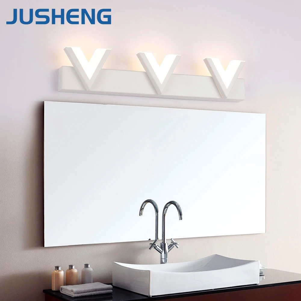 JUSHENG V shape Белый светодиодный крепеж для настенных светильников Современный топ