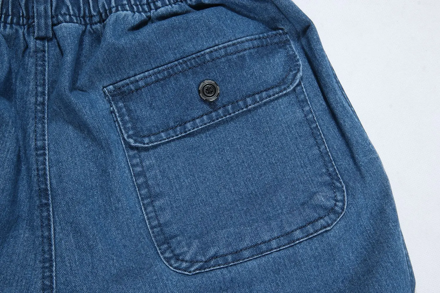 Пункт весенний сезон тонкие эластичные талии эластичные повседневные мужские джинсы свободные джинсы