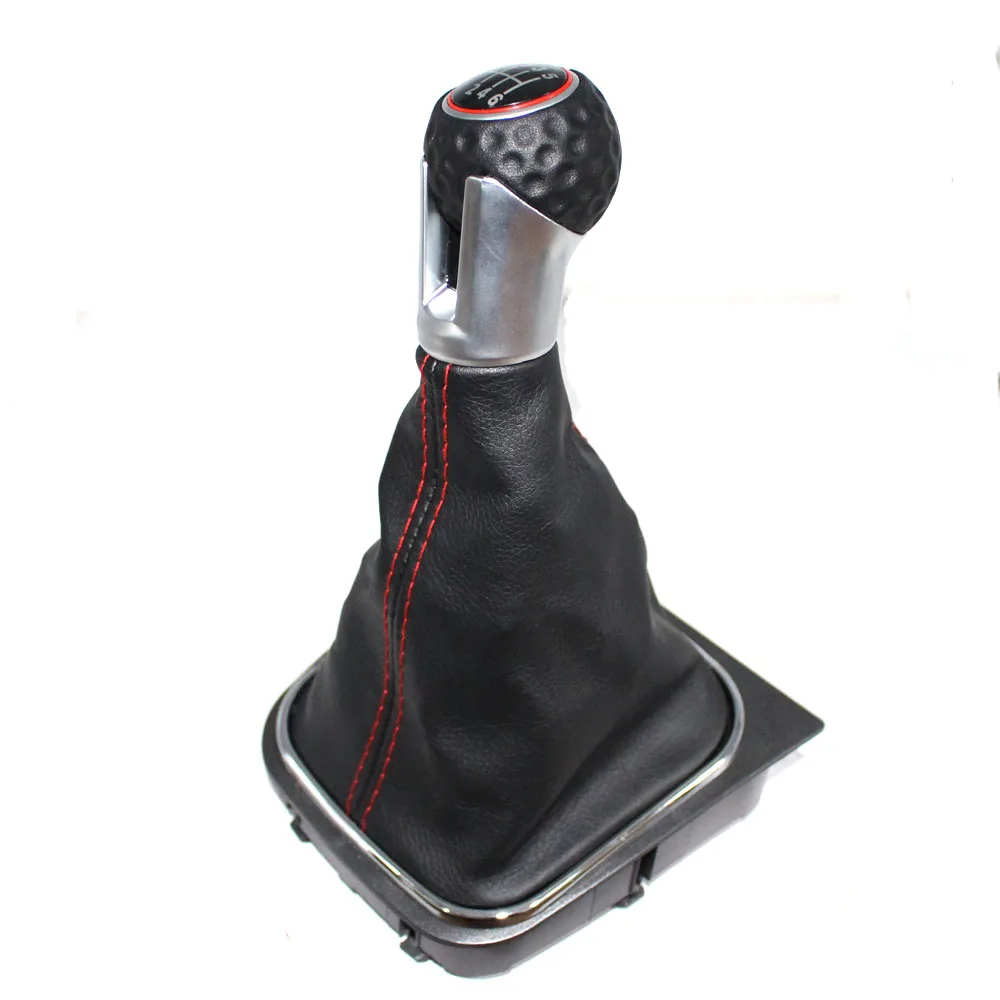 

For VW Golf 5 MK5 R32 For GTI 2004 2005 2006 2007 2008 2009 Car Gear Stick Level Shift Knob With Leather Boot
