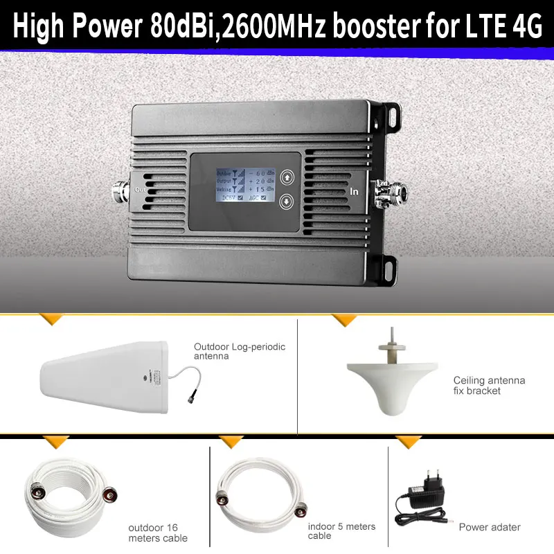High Power LTE 4G mobile signal booster FDD