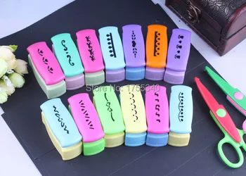 

free shipping 4pcs embossing craft punch for scrapbooking handmade and greeting card