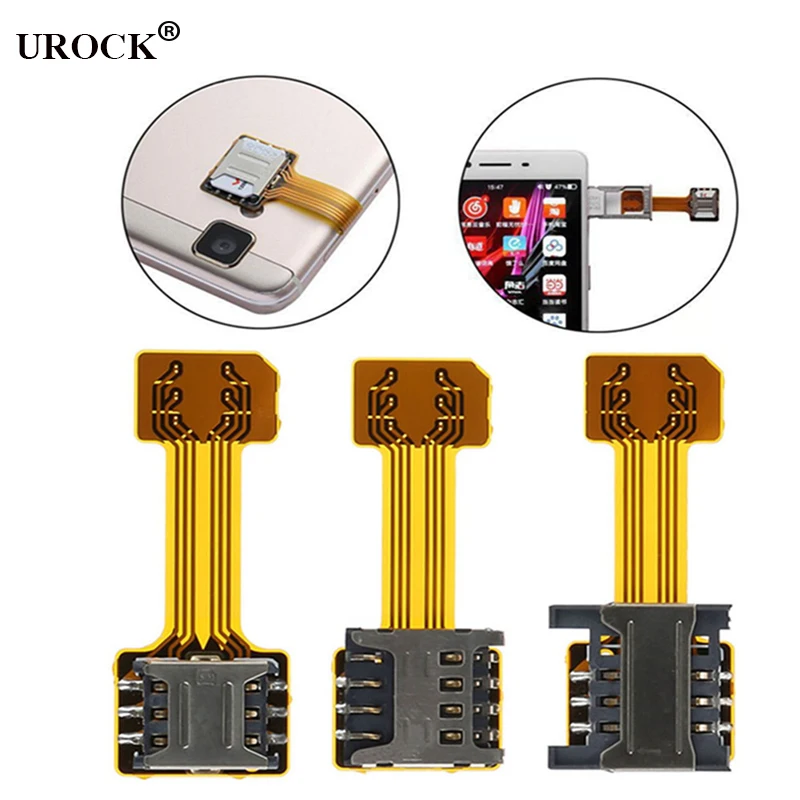 Универсальный TF гибридный двойной Две сим карты для Micro SD переходник sd-карт Extender 2