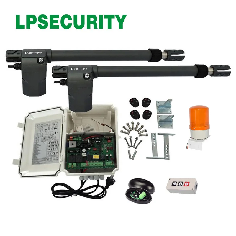 

400kg swing gate opener motor linear actuator(photocell, lamp, button, lock, gsm module optional)
