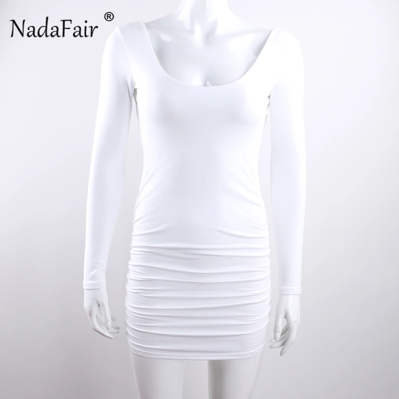 Backless long sleeve club dress 31_