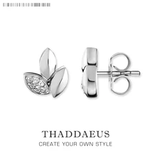 Листья проложить серьги гвоздики, Томас Стиль Модные хорошие украшения для ушей для женщин, Ts модный подарок из стерлингового серебра 925 пробы