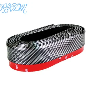 

Universal Black Carbon Fiber Front lip Splitter Chin Spoiler Side Skirt Body Kit Trim 2.5 Meters For Volvo S40 S60 S80 S90 V40