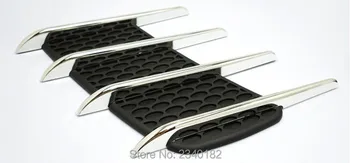 

2 Pieces car shark gills outlet for Jaguar xf xe x-type xj s-type stickers f-pace guitar emblem XFR XKR Car Sticker accessories