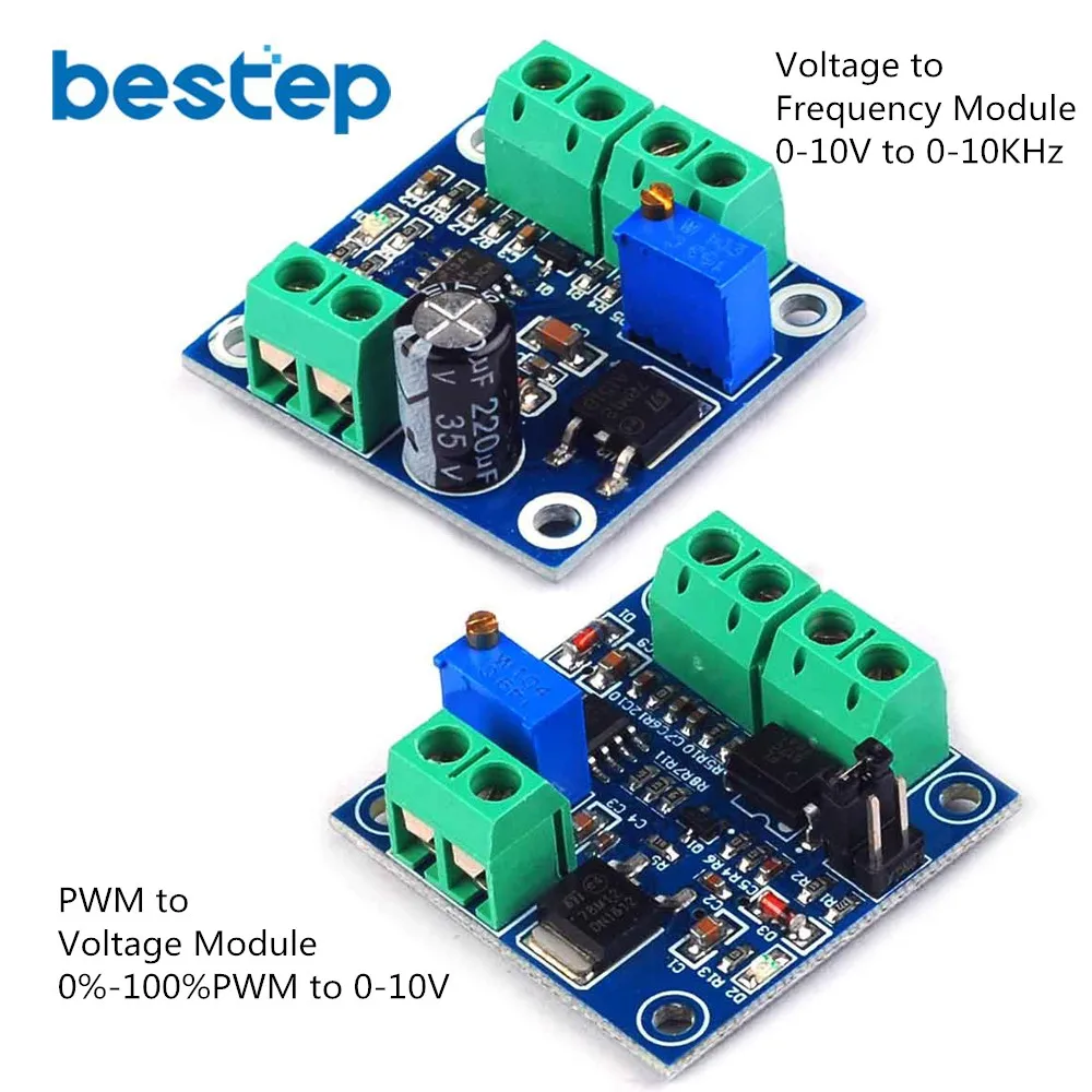 PWM To Voltage Converter Module 0%-100% to 0-5V/0-10V for Digital Analog Sha 